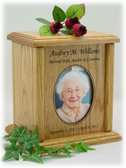Simple Oval Photo Urn