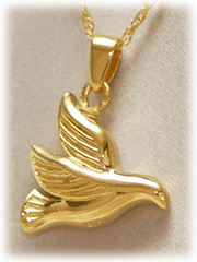 Peace Dove Pet Cremation Jewelry
