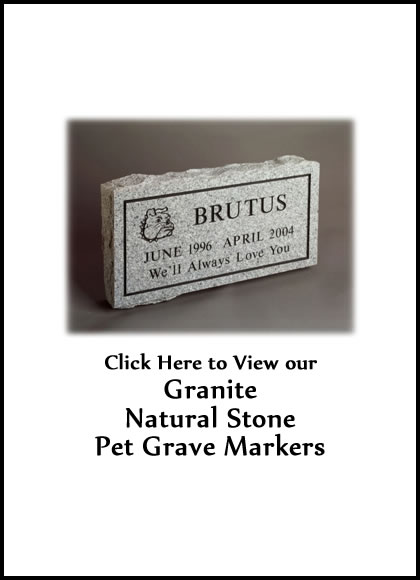 Granite Pet Grave Marker