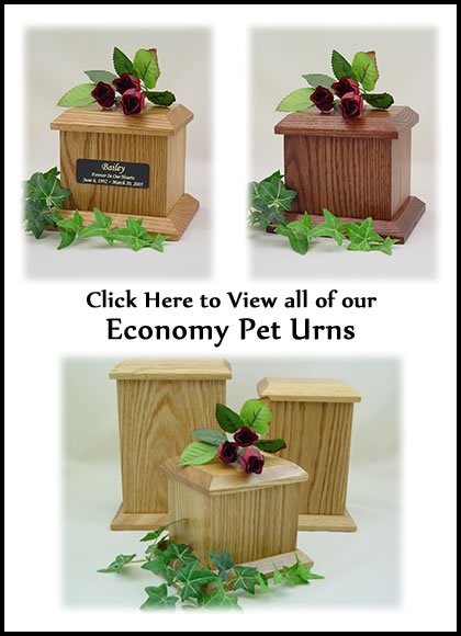 Low Cost Affordable Pet Urns - Economy Pet Urns