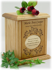 Vine Border Poem Urn