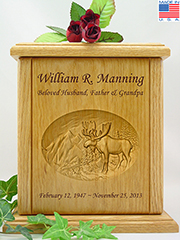 Wildlife Moose & Mountains Urn