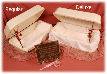 Traditional Regular and Deluxe Pet Caskets