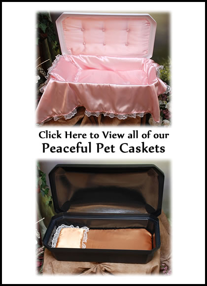 Peaceful Pet Caskets - Dog Caskets - Cat Caskets