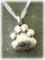 Paw Print Pet Cremation Jewelry