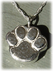 Pawprint Pet Cremation Jewelry