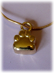 Paw Print Pet Cremation Jewelry