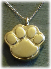 Pawprint Pet Cremation Jewelry