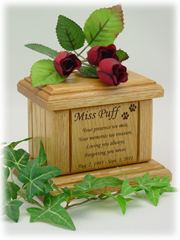 Pet Urn - Memorial Poem - Mini