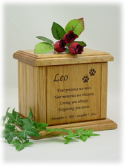 Pet Urn - Memorial Poem - Medium