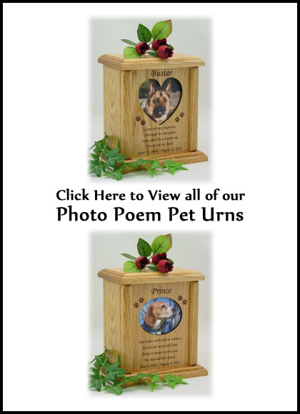 Poem Photo Dog Urns