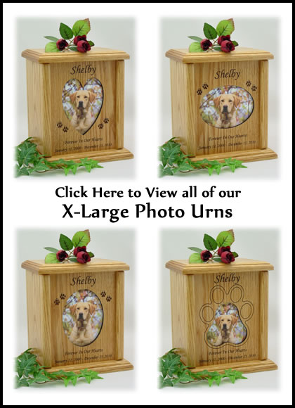 Photo Pet Urns - X-Large Dog Urn